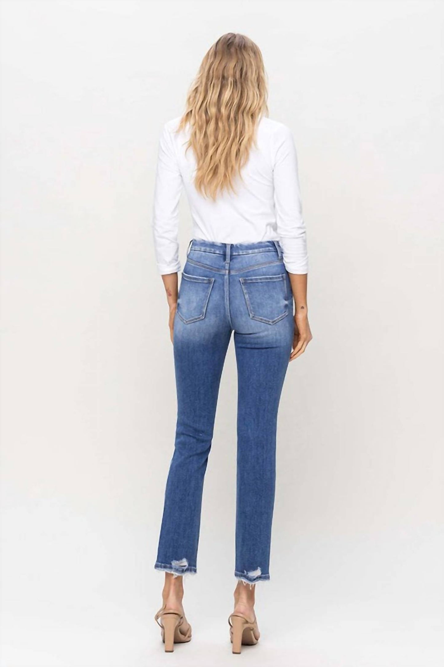 Flying Monkey - Rachel High Rise Slim Straight Jean