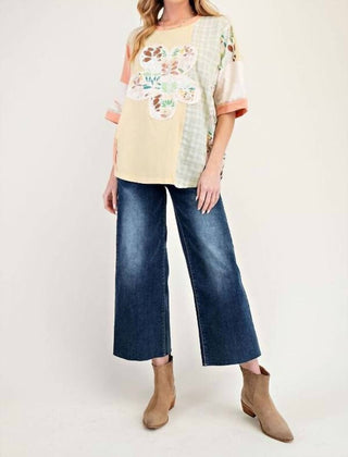 Cavalete - Topo Patchwork com Aplique de Flores