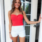 Cloud Ten - Rhinestone Studded shorts