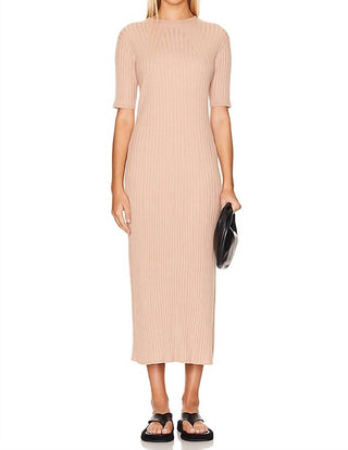 Varley - Vestido midi de malha canelada Maeve