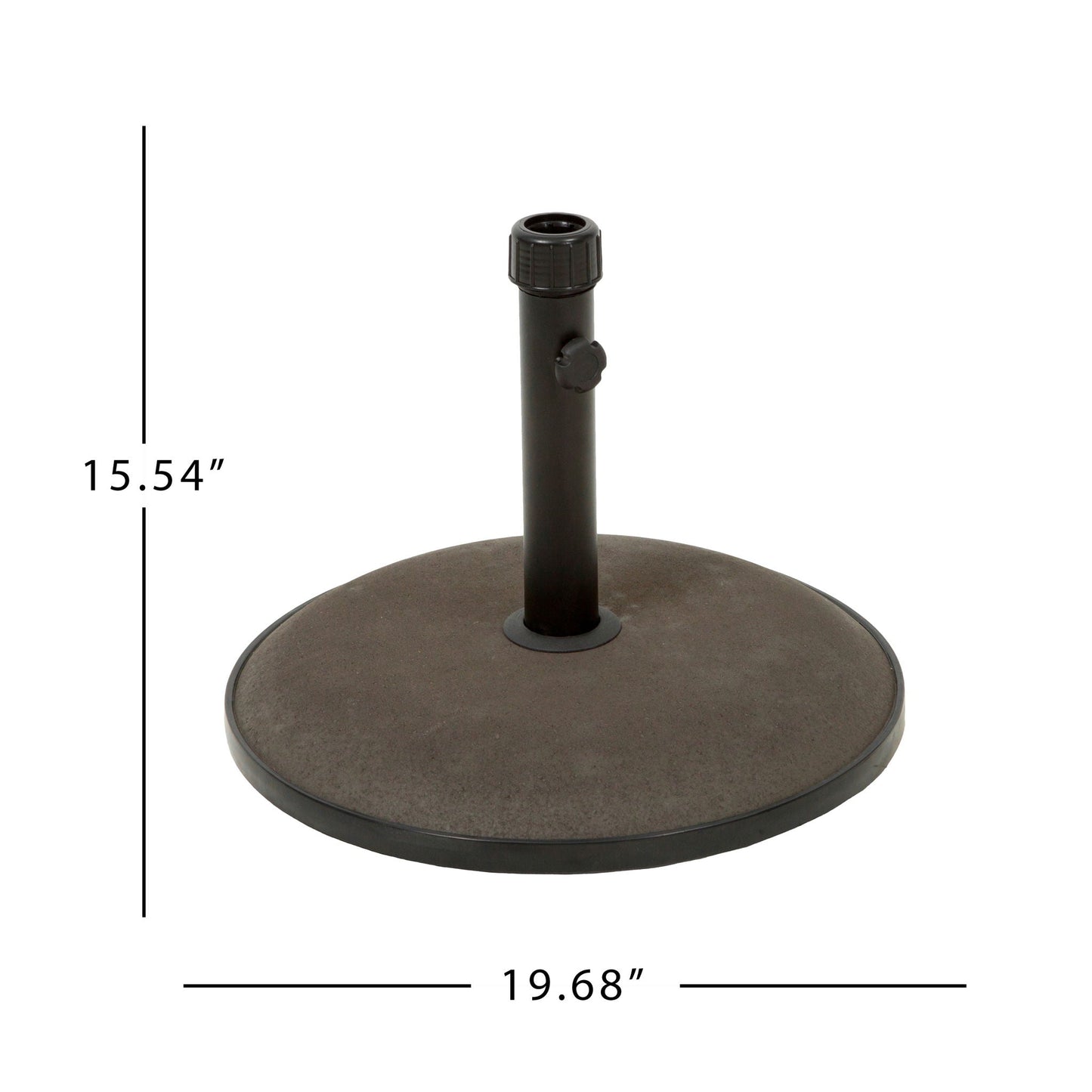Um Holder Round Umbrella Base 66 lbs Concrete - Brown