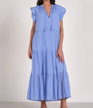 Elan - Vestido com babados em camadas