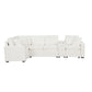 Modular L-Shaped Sectional Sofa Bed With Pull-Out Sleeper, Cup Holders, And Storage