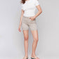 Charlie B - Rolled Cuff Twill Shorts