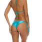 Luli Fama - Wavy Ruched Back Brazilian Tie Bikini Bottom