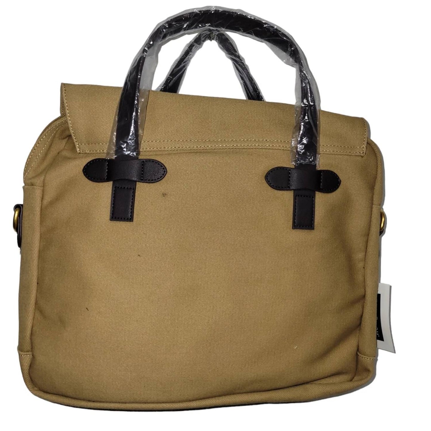 Club Room - Canvas Faux Trim Messenger Bag