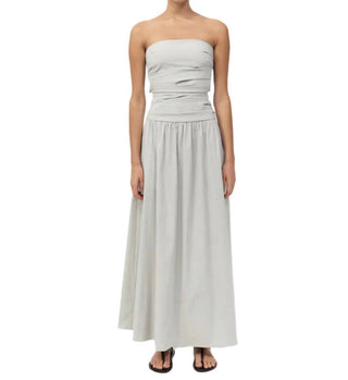 St. Agni - Gathered Strapless Tie Back Dress