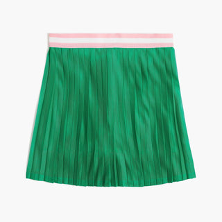 J.Crew - Saia-calça plissada de malha feminina com cós rosa