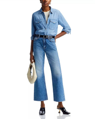 Mother - Bookie Flooded Wide Leg Jeans