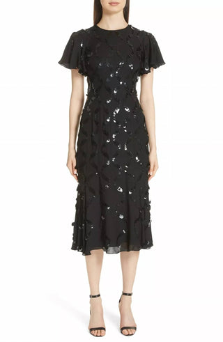 Sachin & Babi - Sophia Sequin Silk A Line Flare Dress