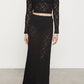 Enza Costa - Puckered Lace Cropped Mockneck Top