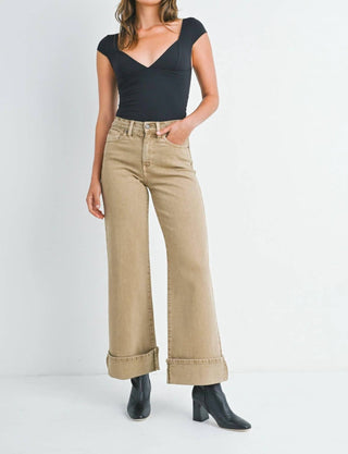 Jbd. - Calça jeans Palazzo com perna larga e punho