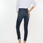 Kancan - High Rise Button Down Cuffed Ankle Skinny Jeans