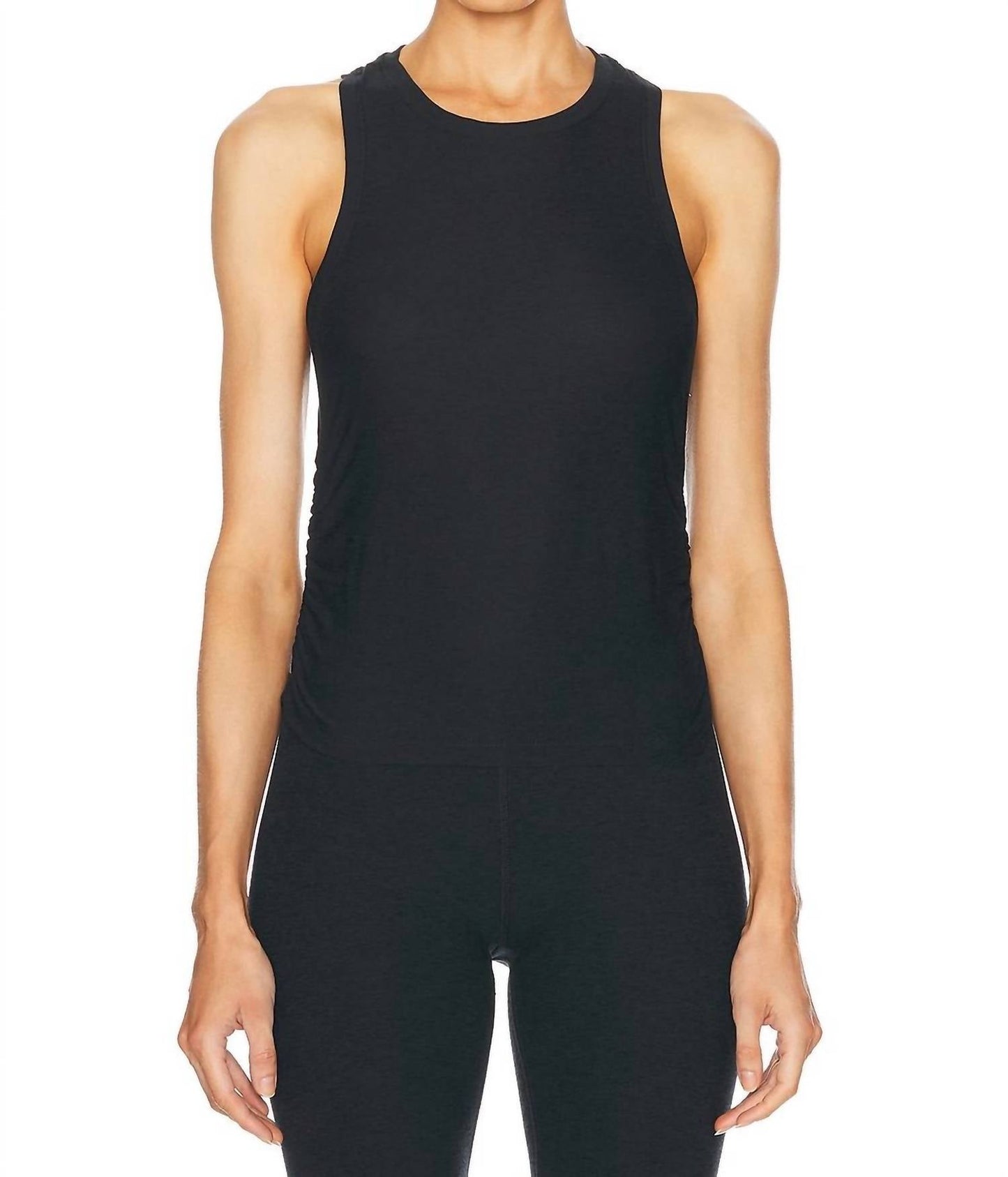 Beyond Yoga - Featherweight Your Fit Shirred Tank Top