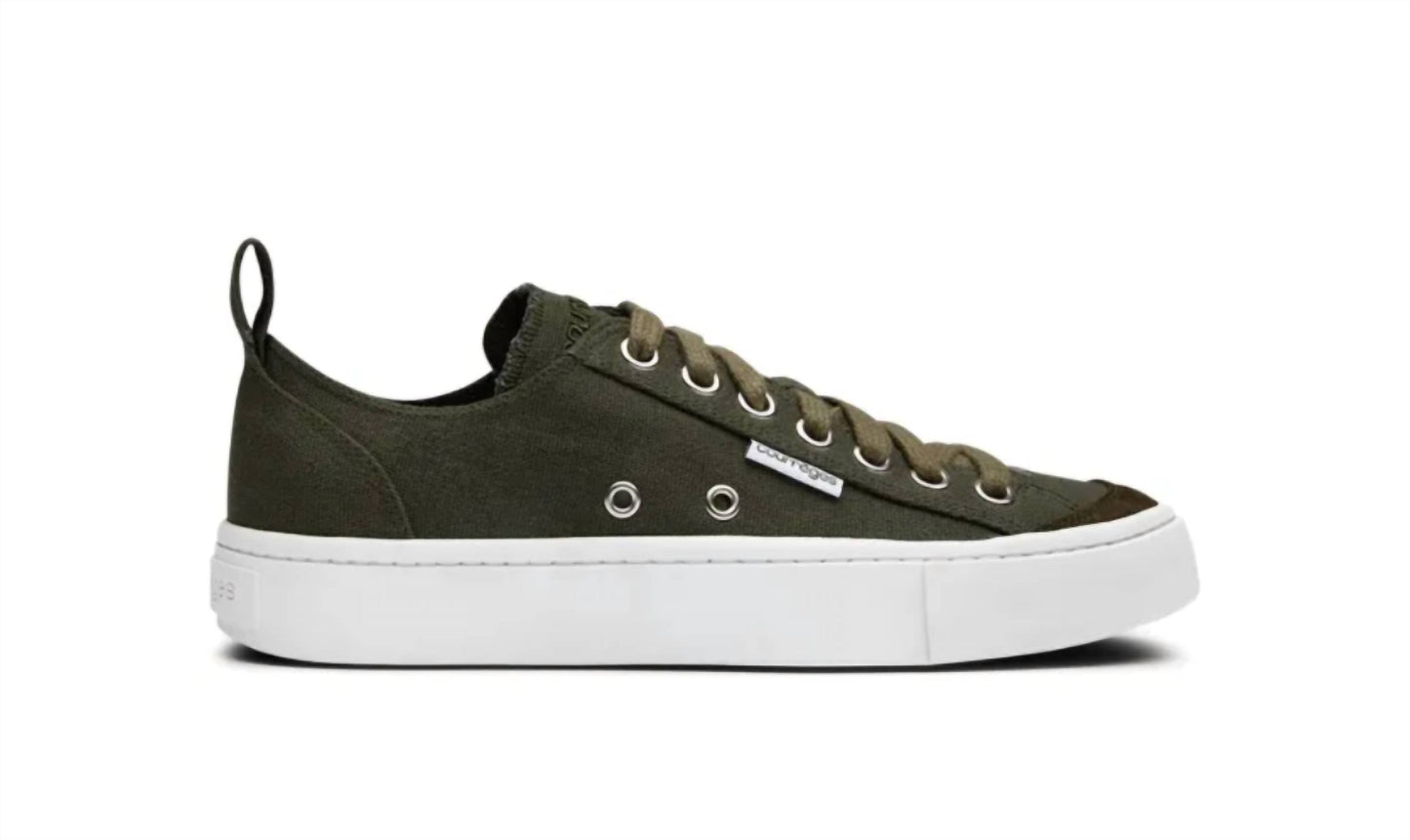 Courreges - Women's Canvas 01 Cotton Low Logo Sneakers
