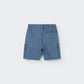 Cozmo - Kid's Leon Striped Denim Bermuda