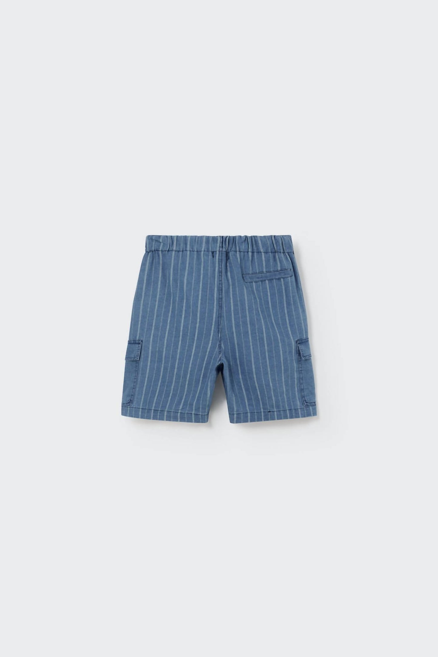 Cozmo - Kid's Leon Striped Denim Bermuda