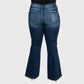 Petra153 - Hole-y Flare Jeans - Plus