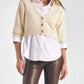 Elan - Heidi V-neck Sweater Collar Top Set