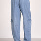 Elan - Denim Cargo Drawstring Pant