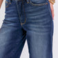 Judy Blue - Mid Rise Tummy Control Crop Wide Leg Jeans