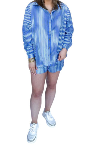 Elan - Bright & Breezy Button Down Set