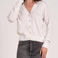 Elan - Cardigan com Borda Desgastada