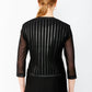 Frank Lyman - Zipper Closure Striped Jacket