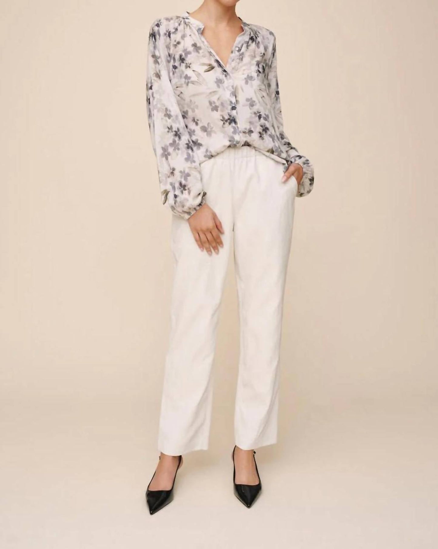 Bella Dahl - Long Sleeve Shirred Raglan Shirt