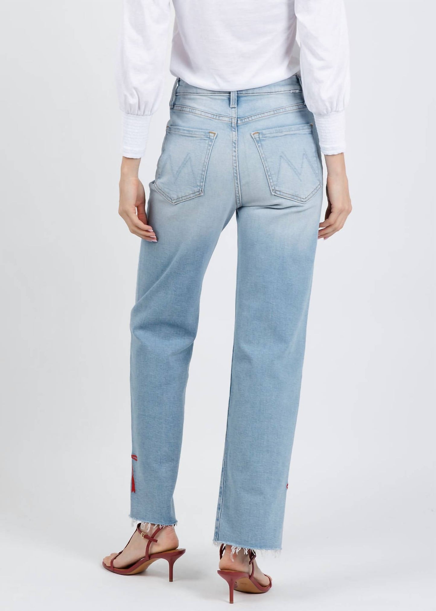 Mother - Rambler Zip Slice Hover Fray Jeans