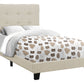 Transitional Upholstered Bed Frame