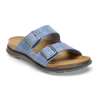 Birkenstock - Sandálias femininas Arizona Crosstown em couro oleado