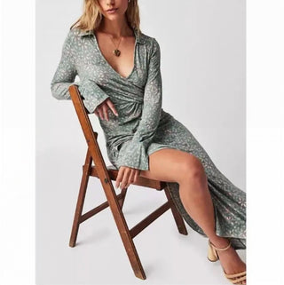 Free People - Vestido midi envolvente Shayla