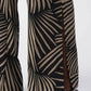 Joseph Ribkoff - Tropical Print Side Slit Wide Leg Pants