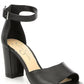 Jessica Simpson - Women's Sherron Leather Ankle Strap Heel