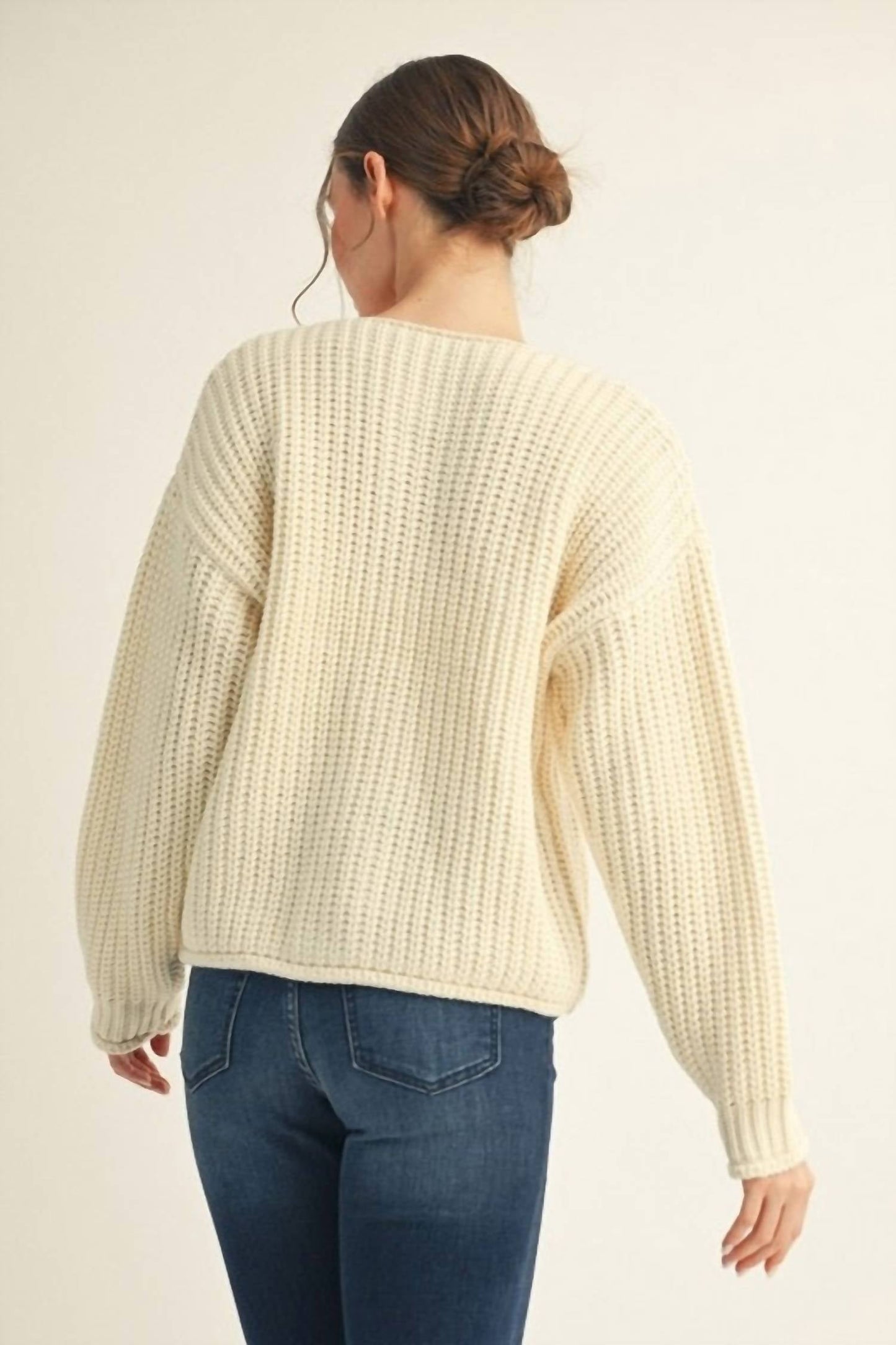 Jodifl - Big Button Sweater Cardigan