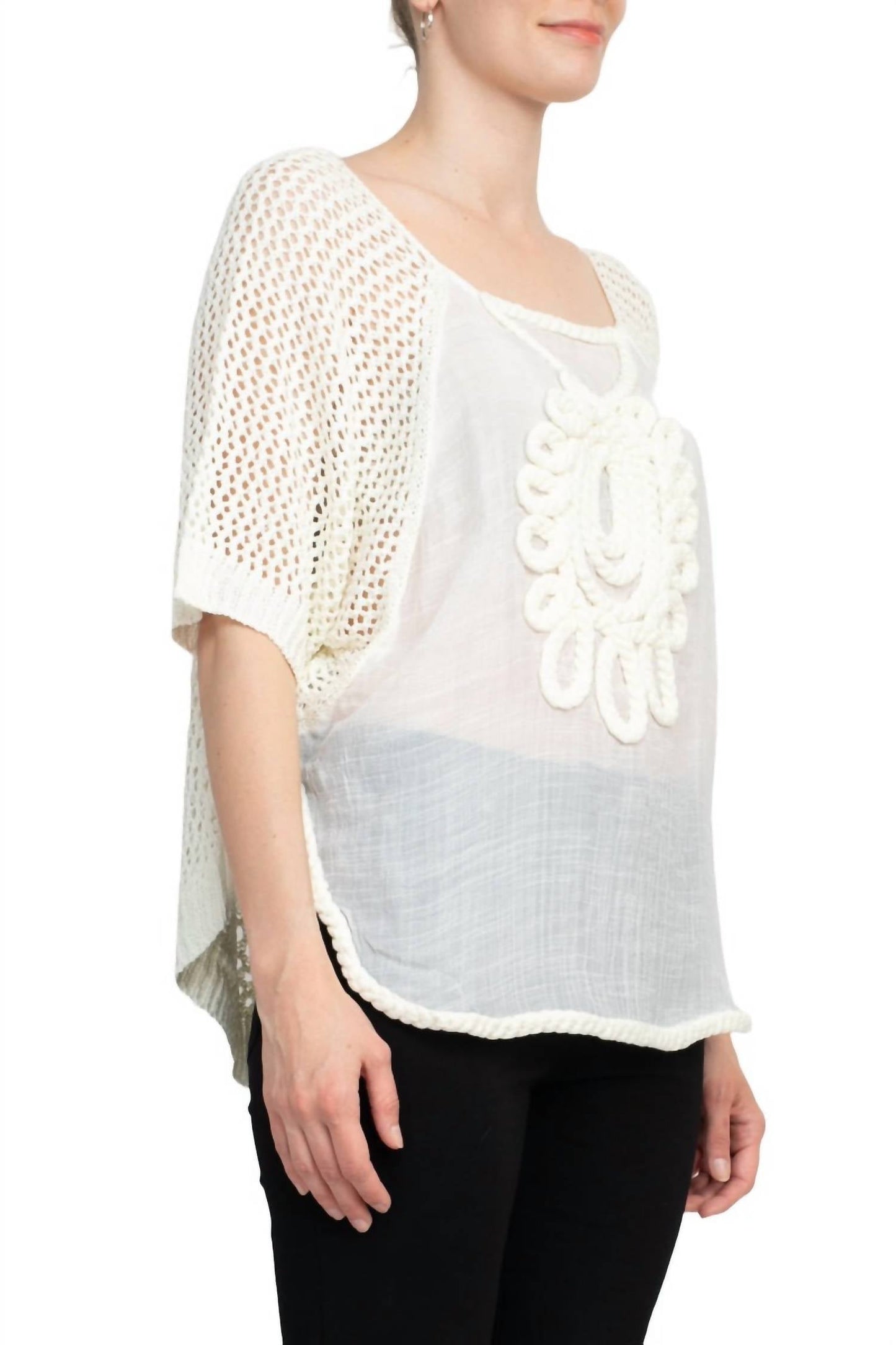 Alberto Makali - Scoop Neck Knit Top