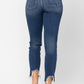 Judy Blue - Calça Jeans Slim Fit Shark Bite de Cintura Média