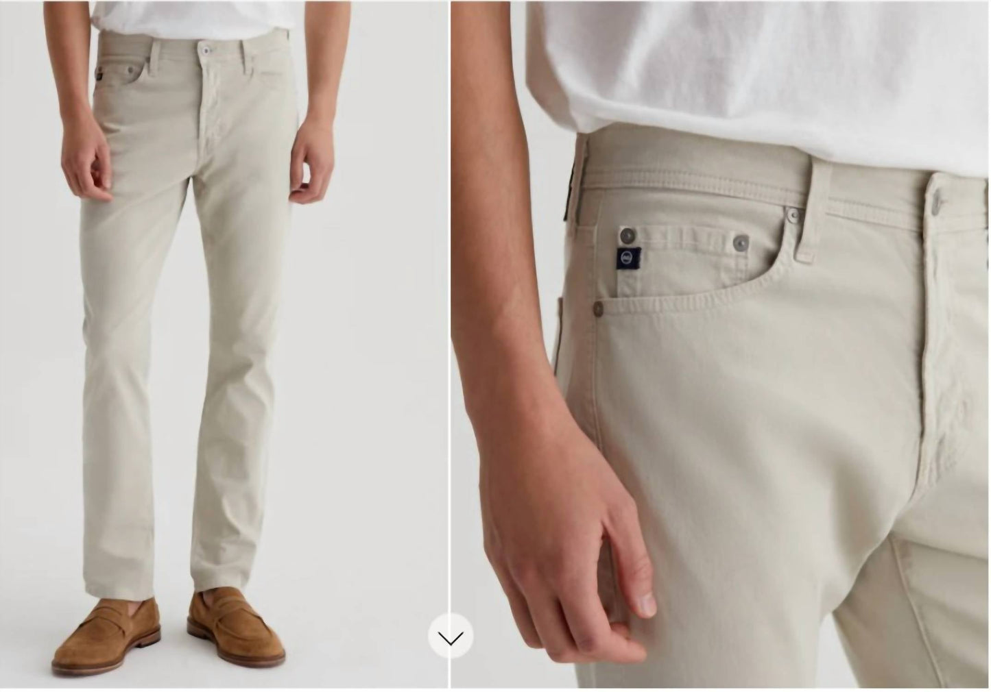 Ag Jeans - Everett Slim Straight sueded 34 in seam