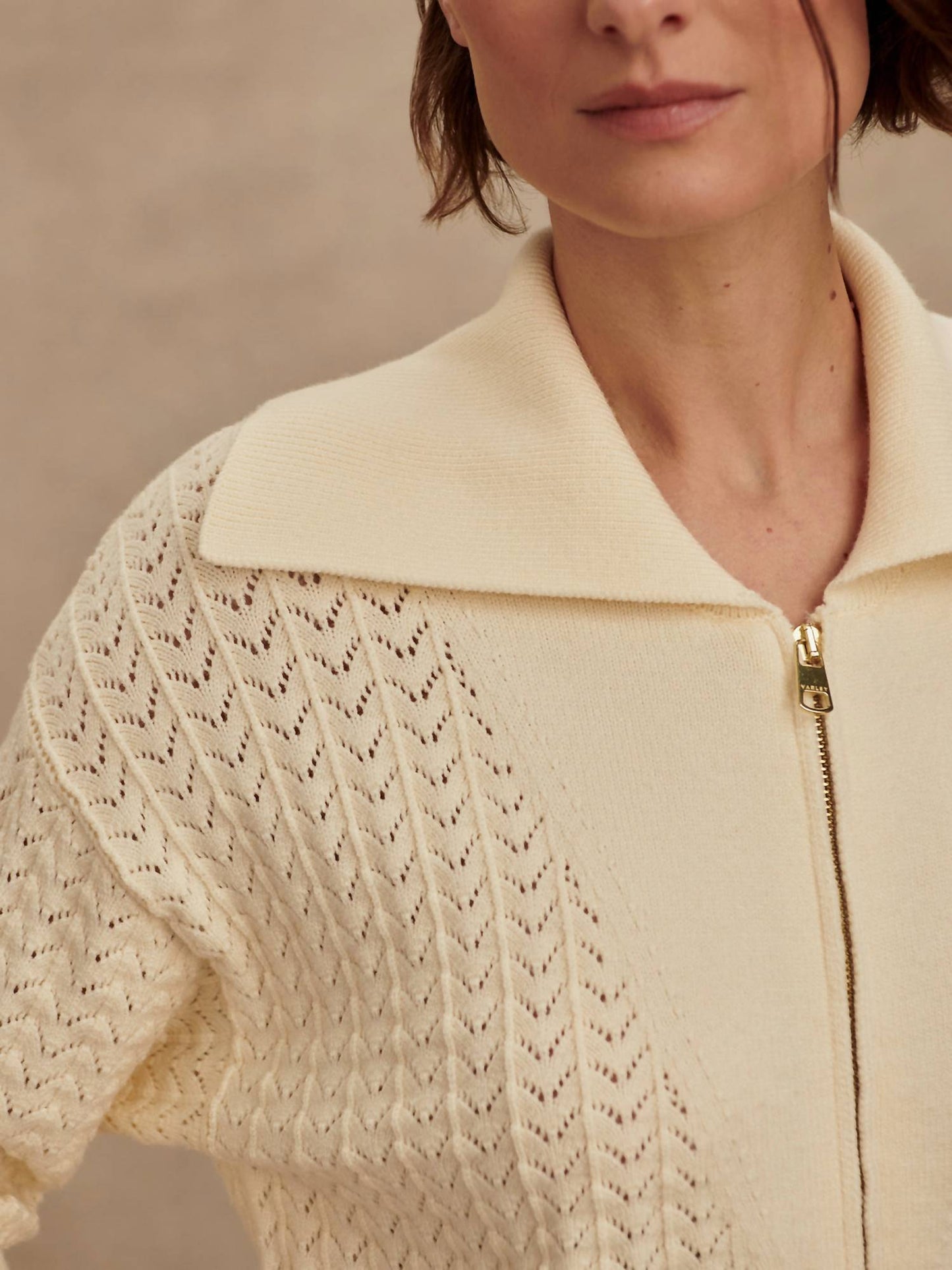 Varley - Arnie Half Zip Knit Polo Top