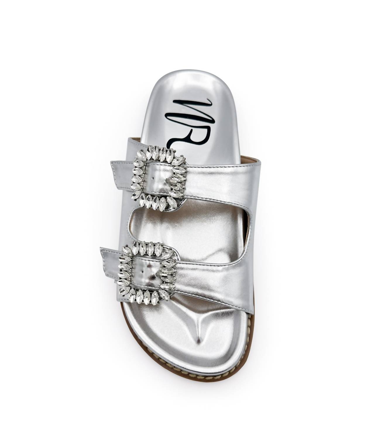 Not Rated - Women's Stellar Rhinestone Buckle Slides