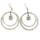 Sweet Ginger - Women's Scalloped Double Circle Earrings