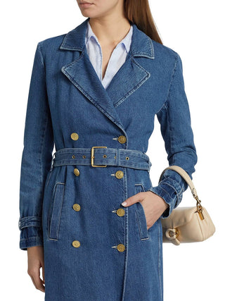 L'Agence - Bradley Denim Trench Coat