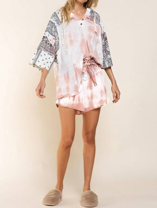 Pol - Blusa com estampa mista Paisley