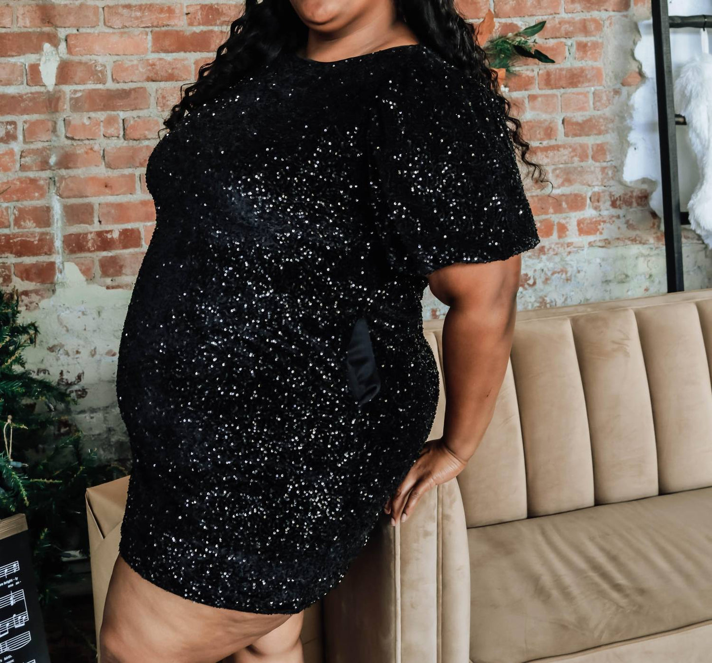 Curve Market - Holiday Me Mini Dress - Curvy