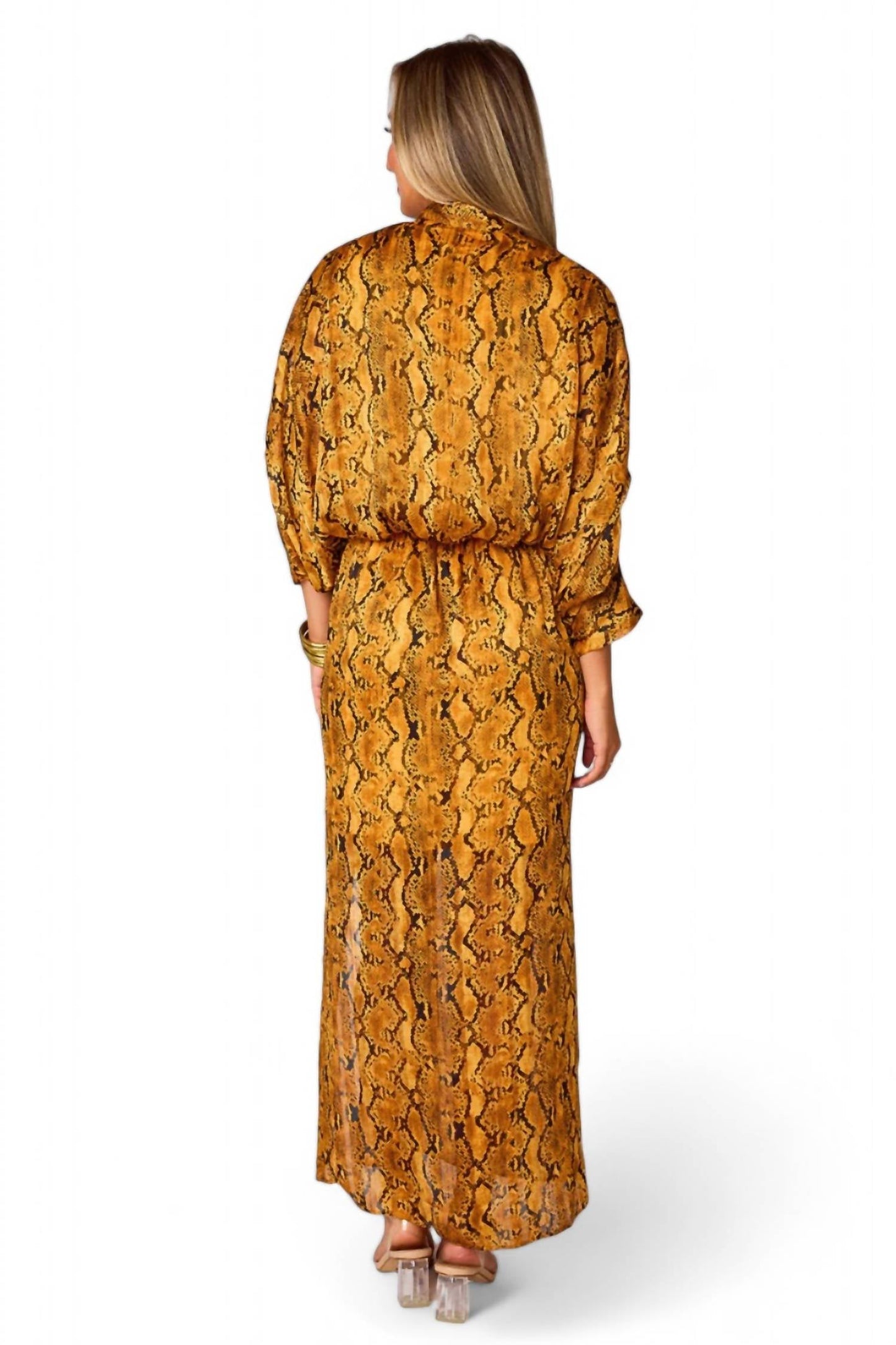 Buddylove - Vestido longo Jude manga comprida