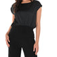 Frank Lyman - Frank Lyman Black Fitted Waist Top Style 246388