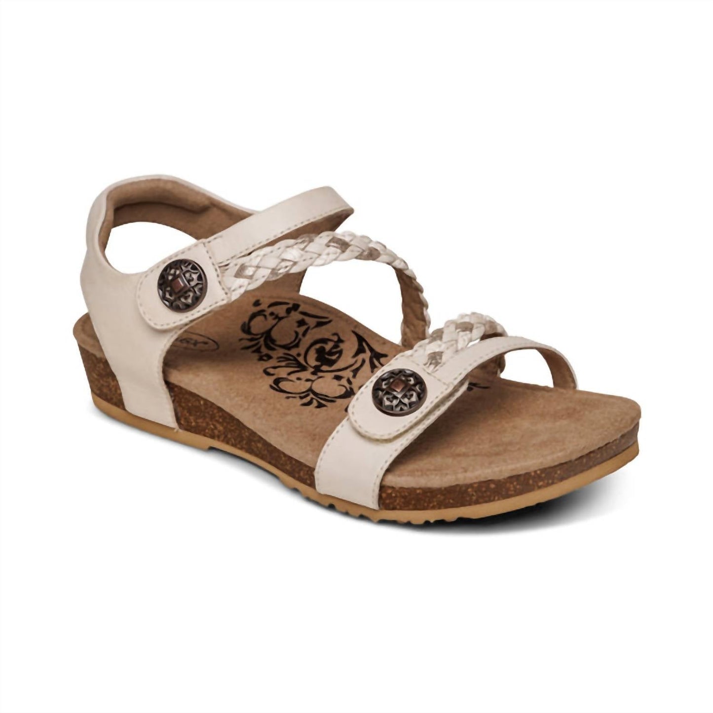 Aetrex - Women's Jillian Braided Quarter Strap Sandal