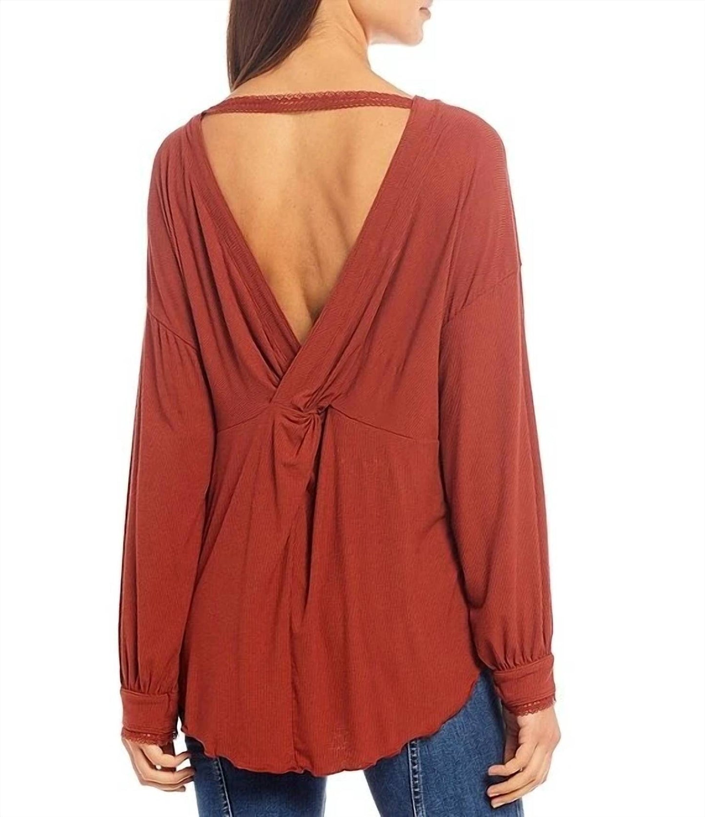 Free People - Shimmy Shake Open Back Oversized Top