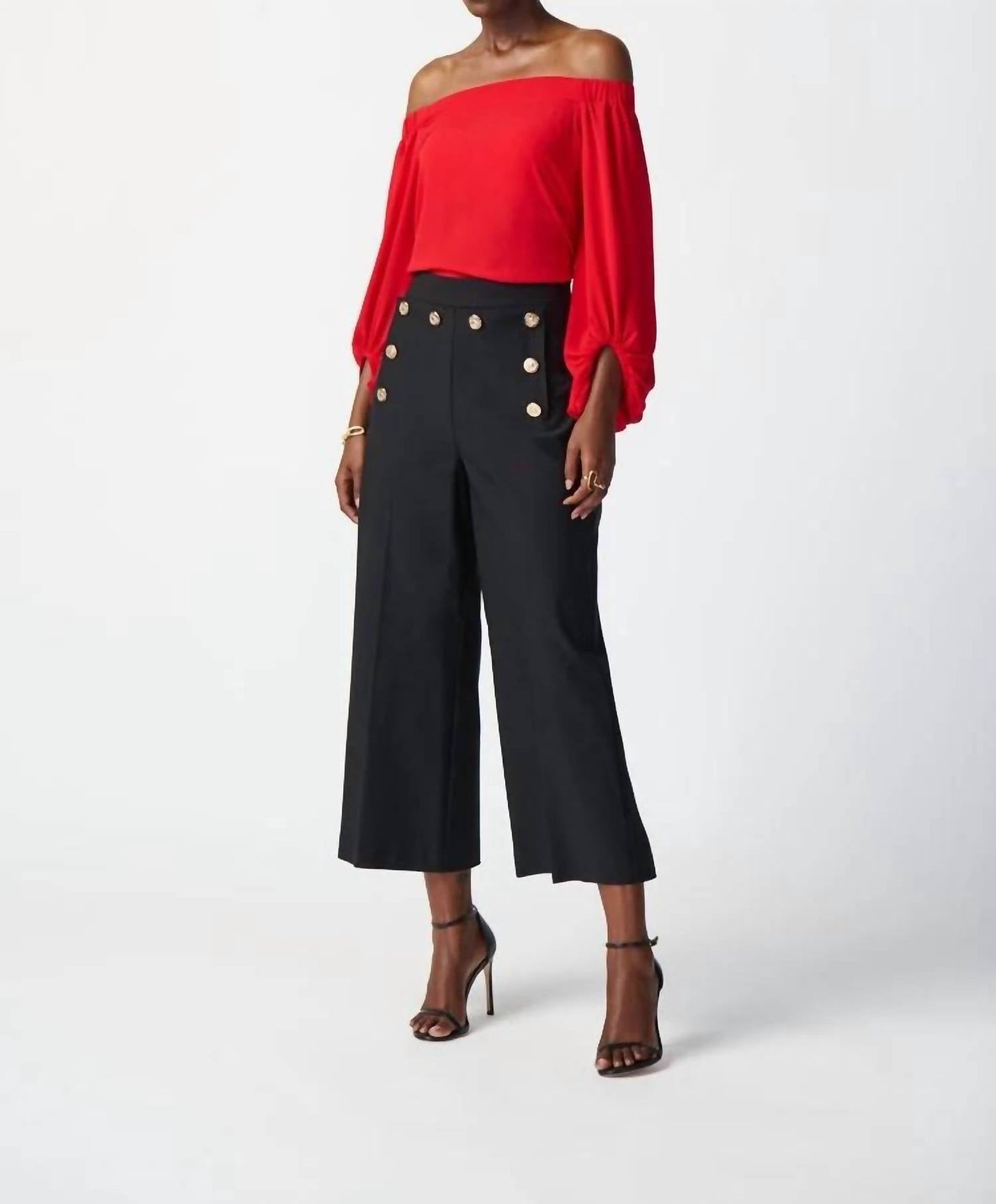 Joseph Ribkoff - Millennium Culotte Pants with Gold Buttons Pants